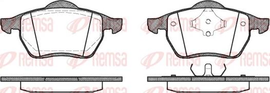 Remsa 0390.00 - Σετ τακάκια, δισκόφρενα parts5.com