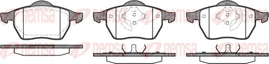 Remsa 0390.01 - Kit de plaquettes de frein, frein à disque parts5.com