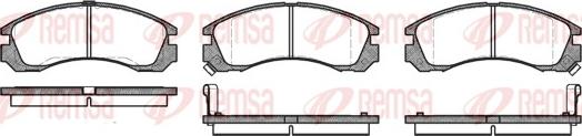 Remsa 0354.02 - Piduriklotsi komplekt,ketaspidur parts5.com