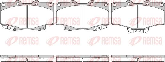 Remsa 0315.04 - Fren balata seti, diskli fren parts5.com