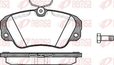 Remsa 0382.00 - Brake Pad Set, disc brake parts5.com