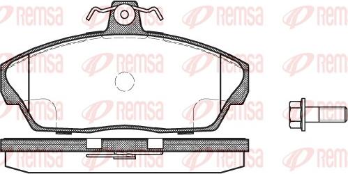 Remsa 0337.10 - Brake Pad Set, disc brake parts5.com