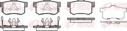 Remsa 0325.04 - Комплект спирачно феродо, дискови спирачки parts5.com