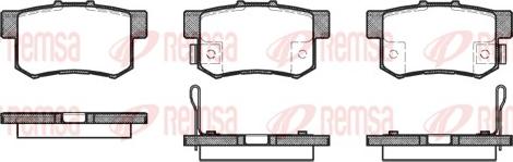 Remsa 0325.12 - Komplet zavornih oblog, ploscne (kolutne) zavore parts5.com