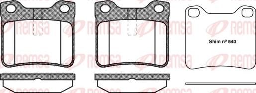 Remsa 0321.10 - Set placute frana,frana disc parts5.com