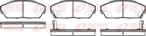 Remsa 0323.02 - Zestaw klocków hamulcowych, hamulce tarczowe parts5.com