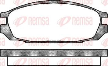 Remsa 0292.00 - Juego de pastillas de freno parts5.com