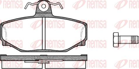 Remsa 0297.00 - Brake Pad Set, disc brake parts5.com