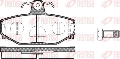 Remsa 0297.10 - Brake Pad Set, disc brake parts5.com