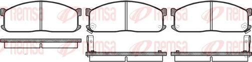 Remsa 0244.02 - Sada brzdových destiček, kotoučová brzda parts5.com