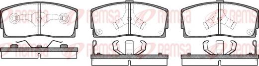 Remsa 0254.02 - Fékbetétkészlet, tárcsafék parts5.com