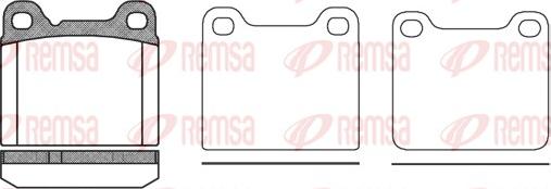 Remsa 0257.20 - Kit de plaquettes de frein, frein à disque parts5.com