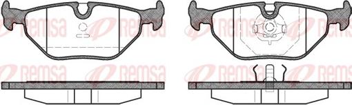 Remsa 0265.00 - Brake Pad Set, disc brake parts5.com