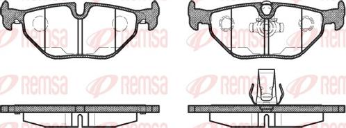 Remsa 0265.15 - Brake Pad Set, disc brake parts5.com