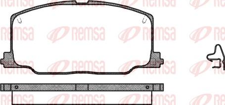 Remsa 0268.04 - Fékbetétkészlet, tárcsafék parts5.com