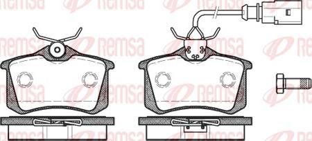 Remsa 0263.51 - Juego de pastillas de freno parts5.com