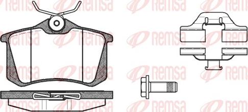 Remsa 0263.03 - Комплект спирачно феродо, дискови спирачки parts5.com