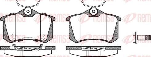 Remsa 0263.74 - Komplet pločica, disk-kočnica parts5.com