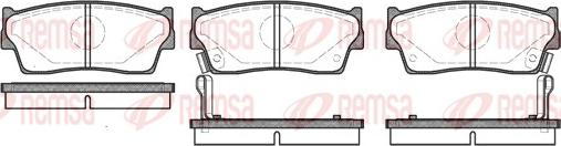 Remsa 0289.02 - Komplet kočnih obloga, disk kočnica parts5.com