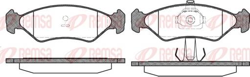 Remsa 0285.20 - Brake Pad Set, disc brake parts5.com