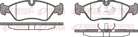 Remsa 0286.10 - Komplet zavornih oblog, ploscne (kolutne) zavore parts5.com