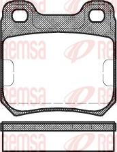 Remsa 0239.10 - Brake Pad Set, disc brake parts5.com