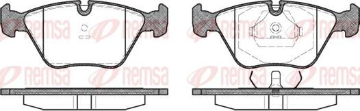 Remsa 0270.00 - Kit de plaquettes de frein, frein à disque parts5.com