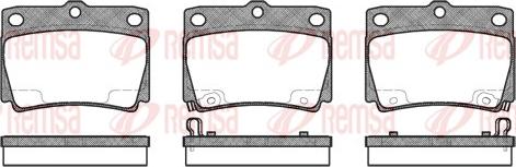 Remsa 0750.02 - Fékbetétkészlet, tárcsafék parts5.com