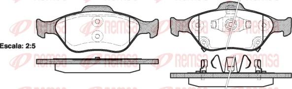 Remsa 0766.12 - Set placute frana,frana disc parts5.com