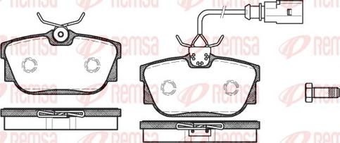 Remsa 0767.01 - Σετ τακάκια, δισκόφρενα parts5.com