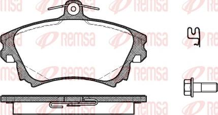 Remsa 0708.02 - Set placute frana,frana disc parts5.com