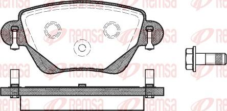 Remsa 0777.00 - Тормозные колодки, дисковые, комплект parts5.com