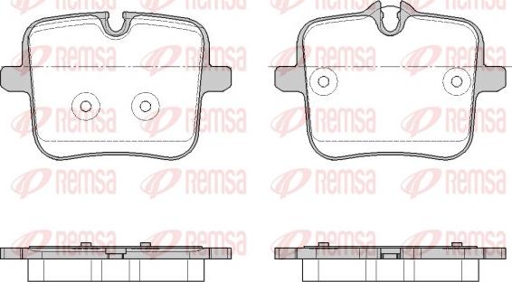 Remsa 1954.00 - Set placute frana,frana disc parts5.com