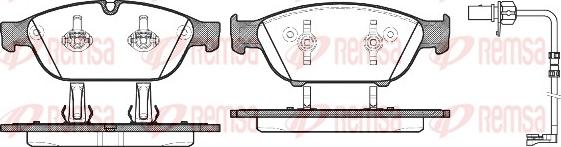 Remsa 1441.12 - Fékbetétkészlet, tárcsafék parts5.com