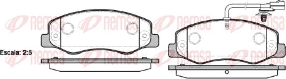 Remsa 1442.01 - Set placute frana,frana disc parts5.com