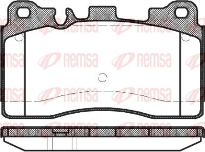 Remsa 1454.00 - Piduriklotsi komplekt,ketaspidur parts5.com