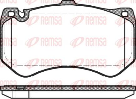 Remsa 1455.00 - Brake Pad Set, disc brake parts5.com