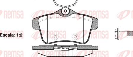 Remsa 1418.00 - Σετ τακάκια, δισκόφρενα parts5.com