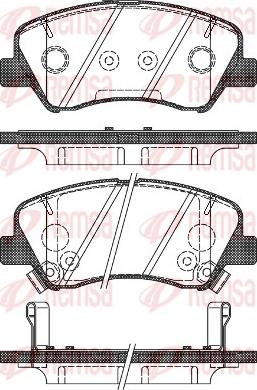 Remsa 1488.02 - Bremsbelagsatz, Scheibenbremse parts5.com