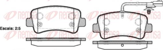 Remsa 1439.01 - Komplet pločica, disk-kočnica parts5.com