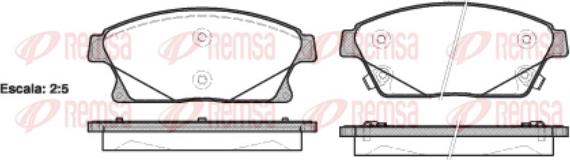 Remsa 1431.02 - Sada brzdových destiček, kotoučová brzda parts5.com