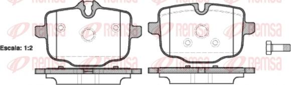 Remsa 1433.00 - Set placute frana,frana disc parts5.com