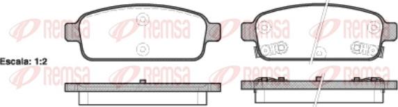 Remsa 1432.02 - Sada brzdových platničiek kotúčovej brzdy parts5.com