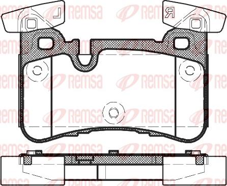 Remsa 1429.00 - Piduriklotsi komplekt,ketaspidur parts5.com