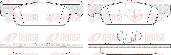 Remsa 1540.00 - Fren balata seti, diskli fren parts5.com