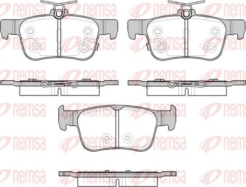 Remsa 1551.32 - Fékbetétkészlet, tárcsafék parts5.com