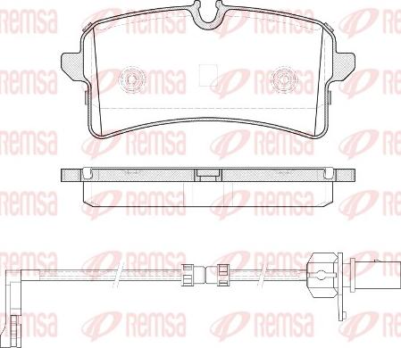 Remsa 1505.12 - Fren balata seti, diskli fren parts5.com