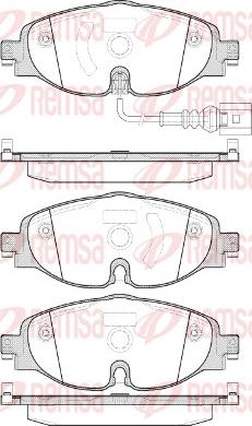 Remsa 1515.01 - Σετ τακάκια, δισκόφρενα parts5.com