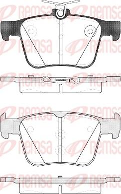 Remsa 1516.10 - Set placute frana,frana disc parts5.com