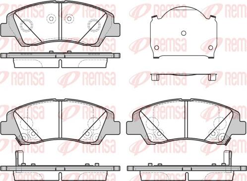 Remsa 1583.02 - Set placute frana,frana disc parts5.com